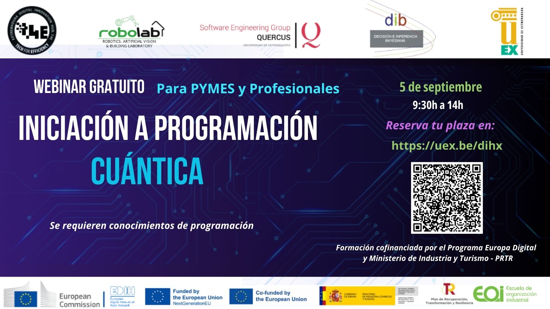Cursos de Computación Cuántica en la Universidad de Extremadura